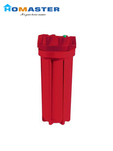 Red 10 Inch Filter Housing For Hot Water