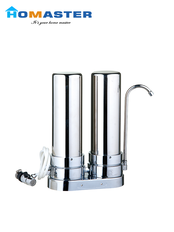 Stainless Steel 2 Stages Counter Top Water Purifier