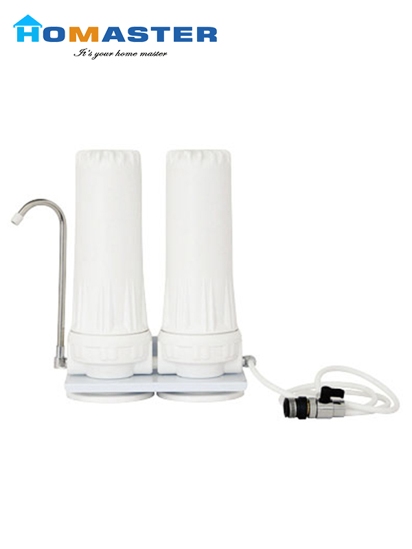 Double Stage Counter Top Filter Water Filtration