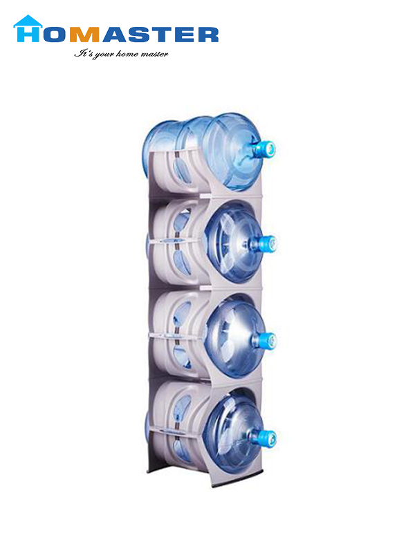 Plastic Four Layers Water Bottle Shelf for Home 